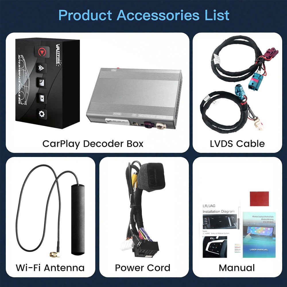 Wireless Carplay Android Auto For Land Rover Discovery Sport 2015-2019 8" Screen