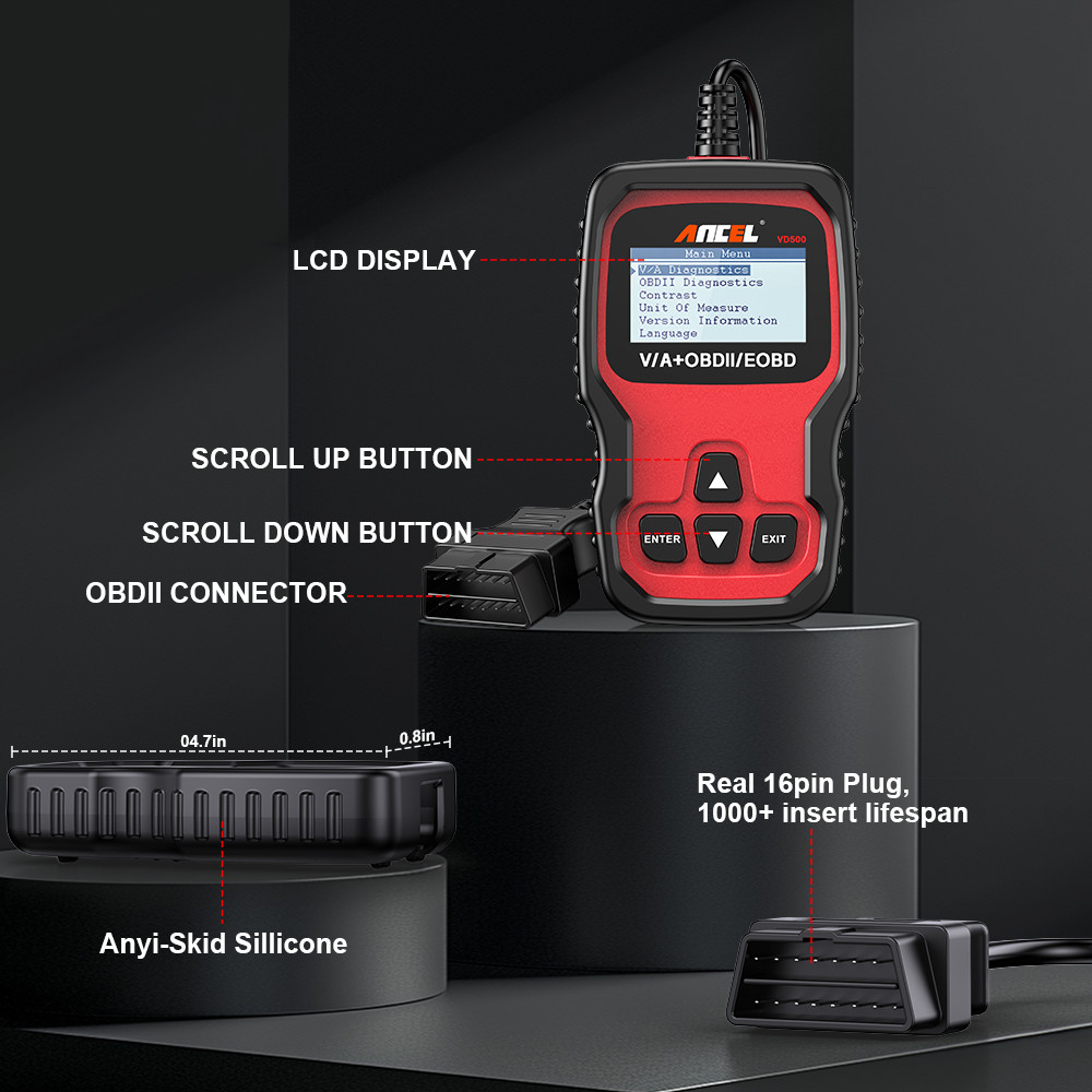 ANCEL Car ABS SRS Code Reader OBD2 Scanner All Systems Diagnostic Tool EPB Oil