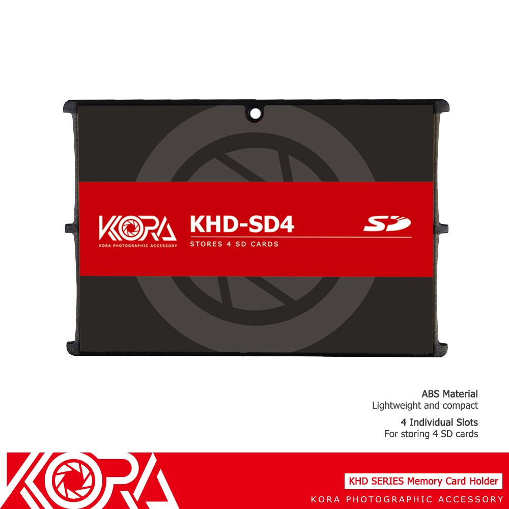 Ultra-Slim Memory Card Case Holder Storage Protector fits 4SD Cards Compact