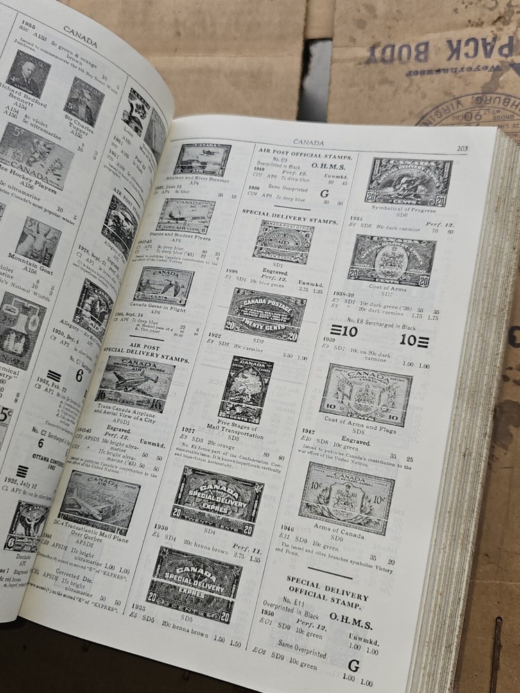 1958 Vol. I Scott Standard Postage Stamp Catalog Hardback