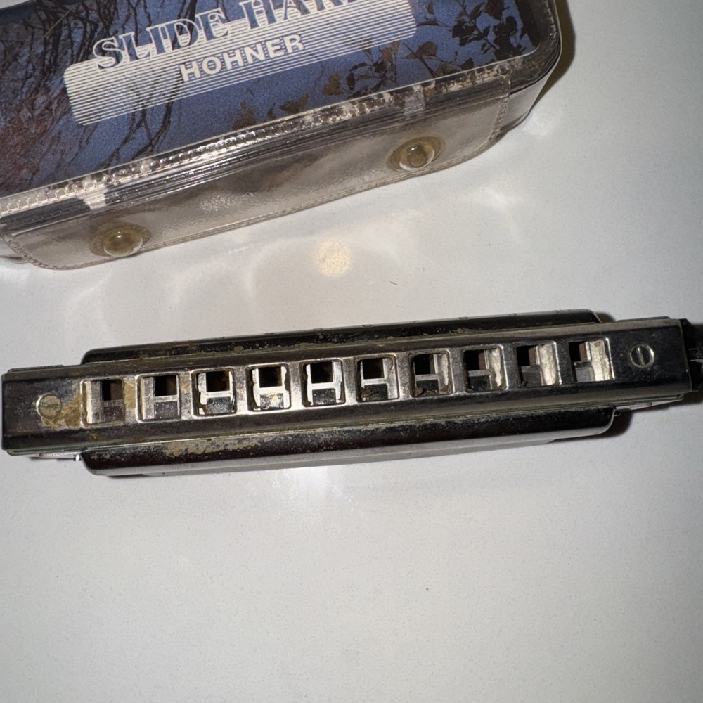 HOHNER "SLIDE HARP" HARMONICA MODEL 731201 ORIGINAL STORAGE CASE