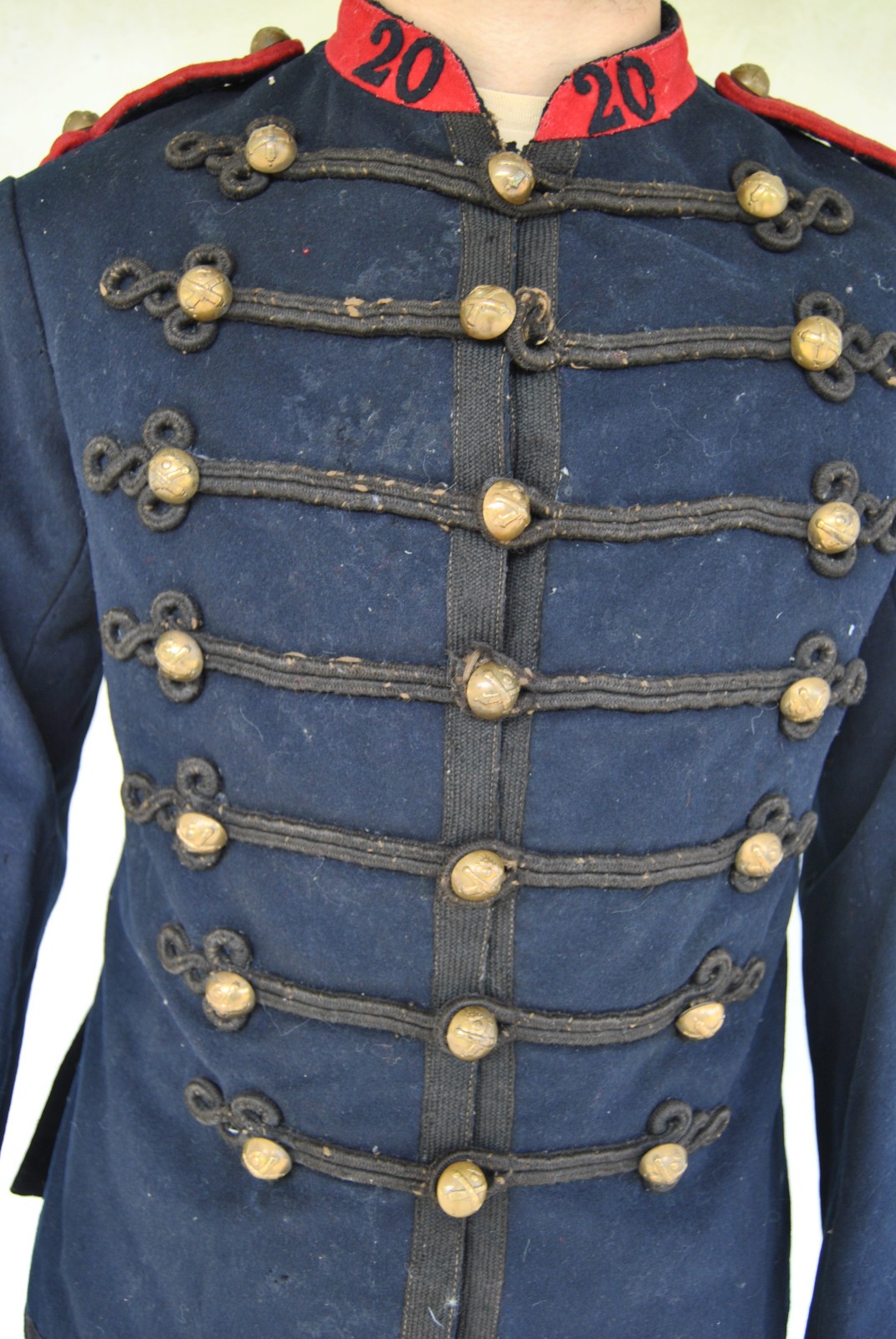 Model 1872 French Dolman 20th Artillery Regiment 20e régiment d'artillerie