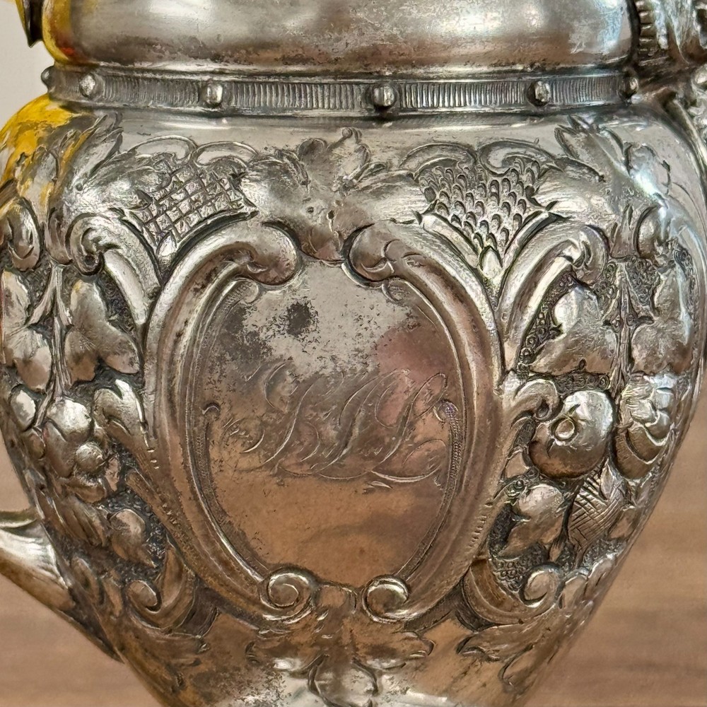 Silver Plate Engraved Creamer