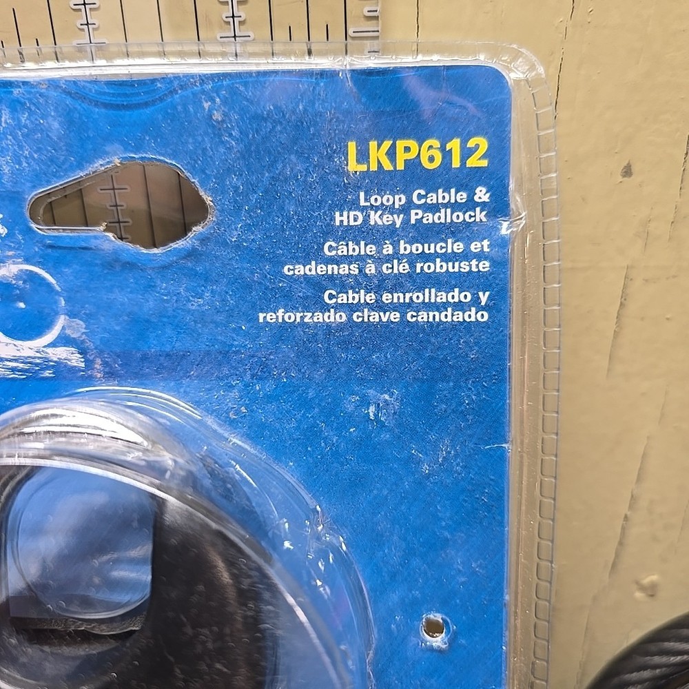 Kryptonite Level 3 6' x 12MM LED Lighted Security Key Cable & Padlock