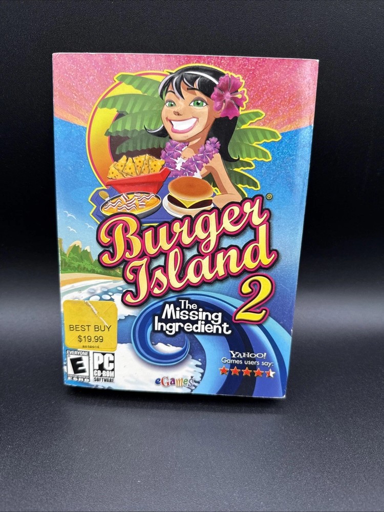 Burger Island 2: The Missing Ingredient - PC CD-ROM Game 2009 Computer Game