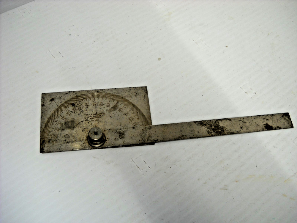 L. S. Starrett Co. No. 183 Protractor Ruler Tool