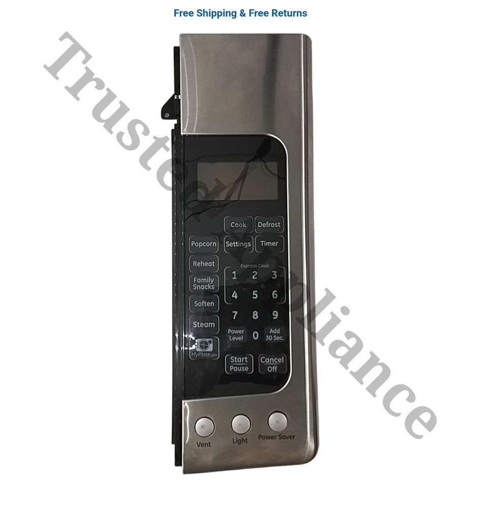 GE Microwave Control Panel Console WB07X11365 black