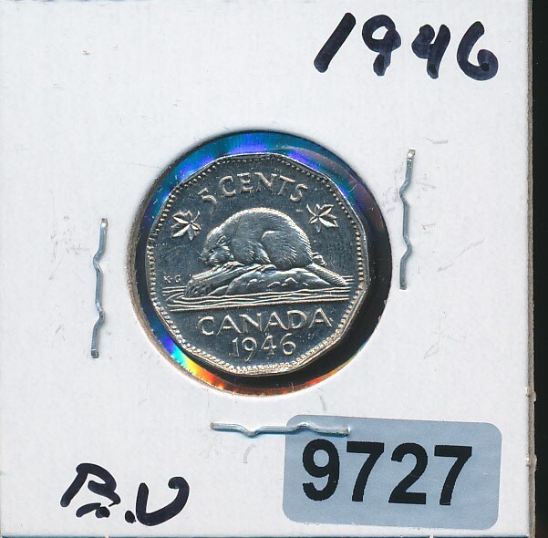 CANADA - 5 CENT  - 1946 - CHOICE BU - #9727  - SALE