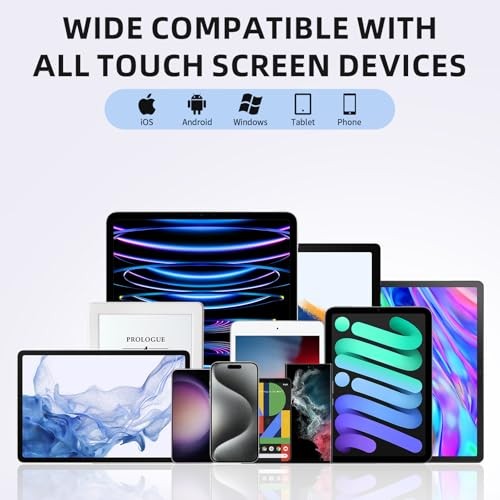 Stylus Pen for Touchscreen 10Pcs, 2-in-1 High Sensitivity & Precision Colorful
