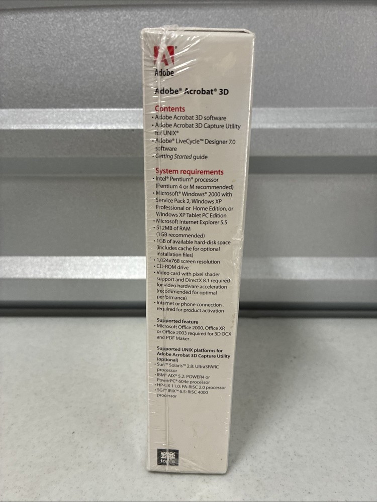 Adobe Acrobat 3D Professional Windows NEW/ SEALED