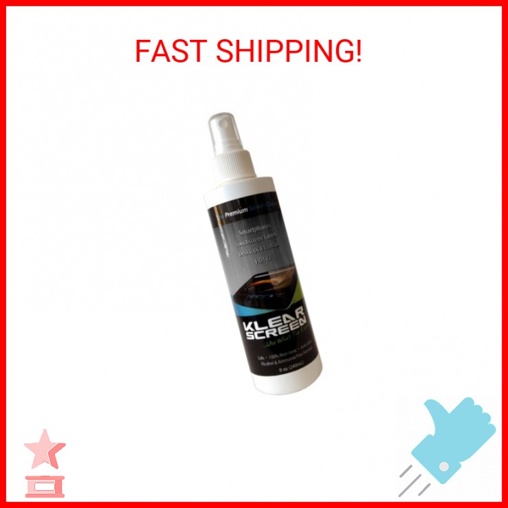 Klear Screen Premium Cleaner Spray One 8oz Bottles TV Screen Cleaner, Computer S