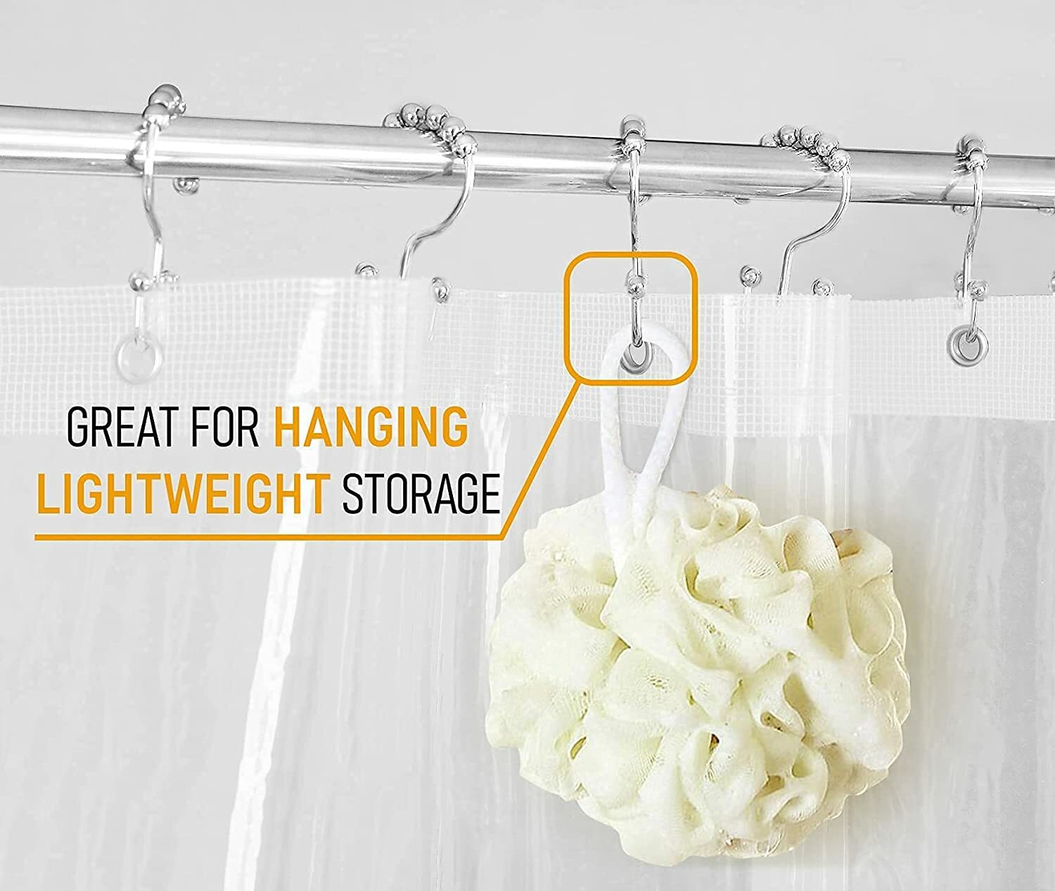 Utopia Bedding Stainless Steel Shower Curtain Hooks