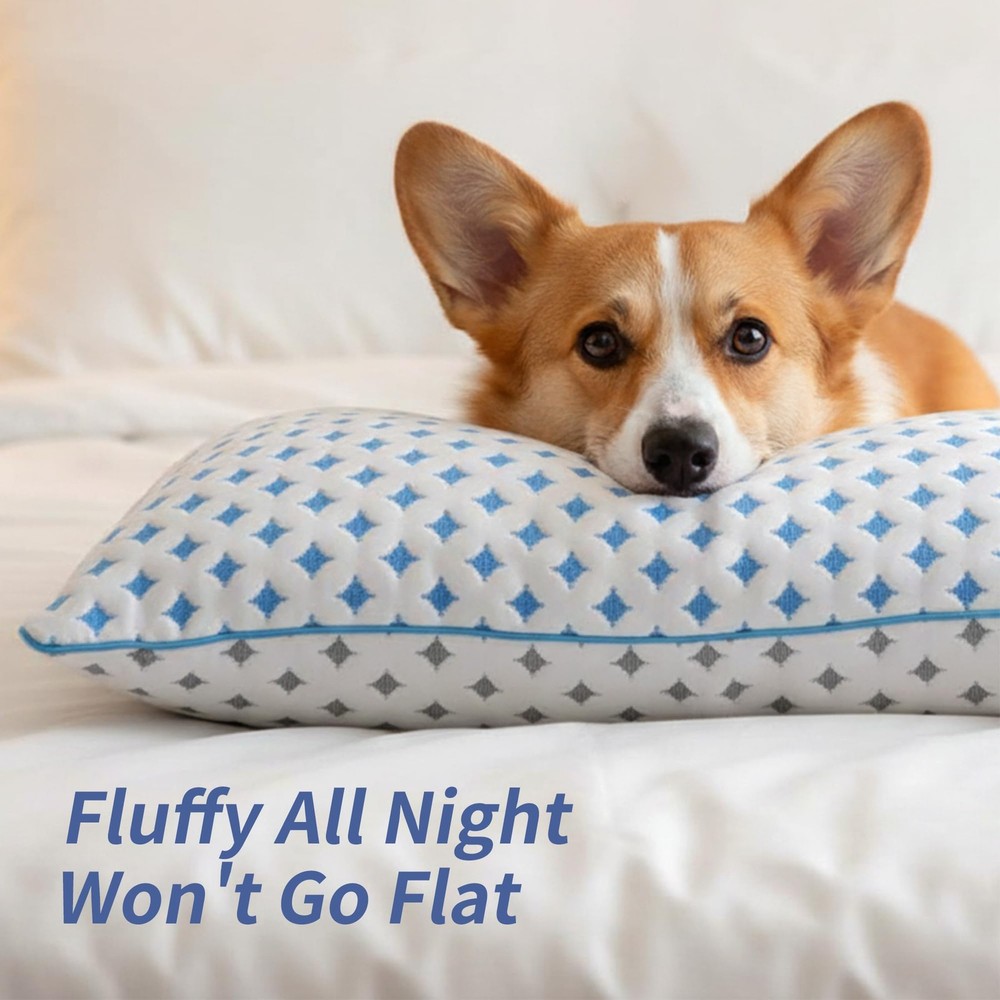 LOVELYREST Memory Foam Pillows 2 Pack – Adjustable Loft Cooling Pillows King Siz
