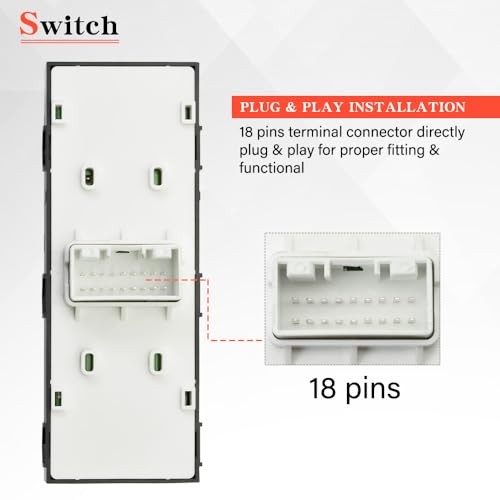 93571-M6100 Driver Side Master Power Window Switch Compatible with 2019 2020