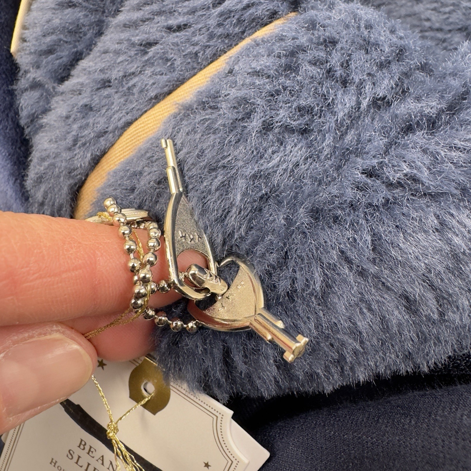 Pottery Barn Teen Large Camden Faux Fur Ivory Bean Bag Chair Slipcover Only Navy