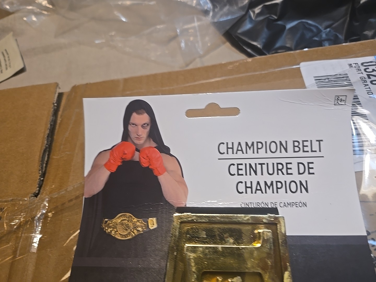 Championship Title Belt Boxing Wrestling UFC Adult Costume WWE AEW Halloween New