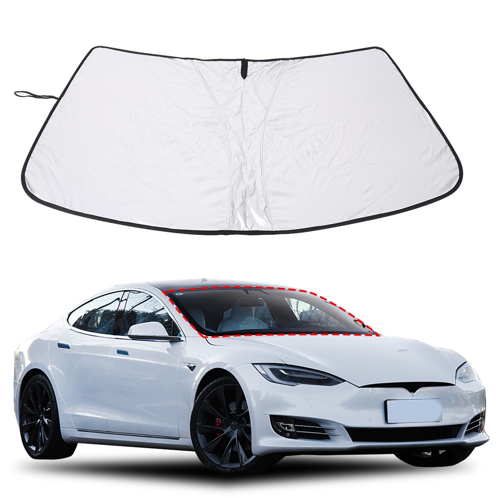 Front Windshield Sunshade UV Block Visor Cover For Tesla Model S 2017-2025