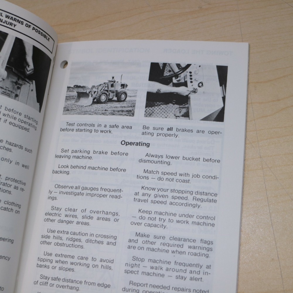 CAT Caterpillar 920 930 Wheel Loader Operation Owner Operator Manual front end