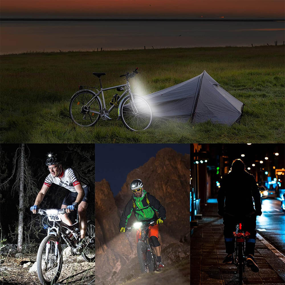 Waterproof Super Bright LED Bike Light USB Rechargeable Bicycle Front Headlight