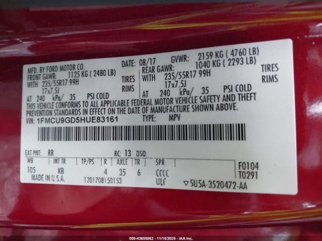 Used A/C Selector Switch fits: 2017 Ford Escape Front automatic temperature cont