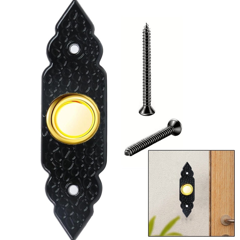 Convenient Wired LED Light Doorbell Push Button for Easy Front Door Access