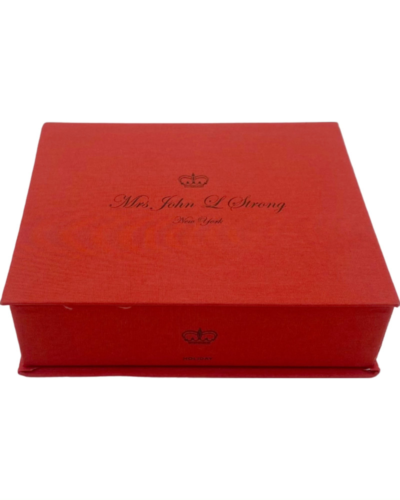 Mrs. John L. Strong Red Presentation Gift Box