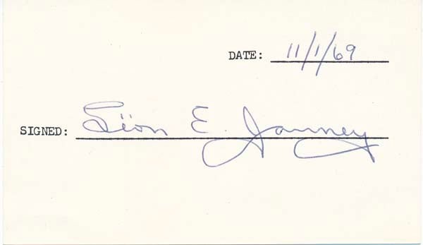 Leon JANNEY / Signature Signed