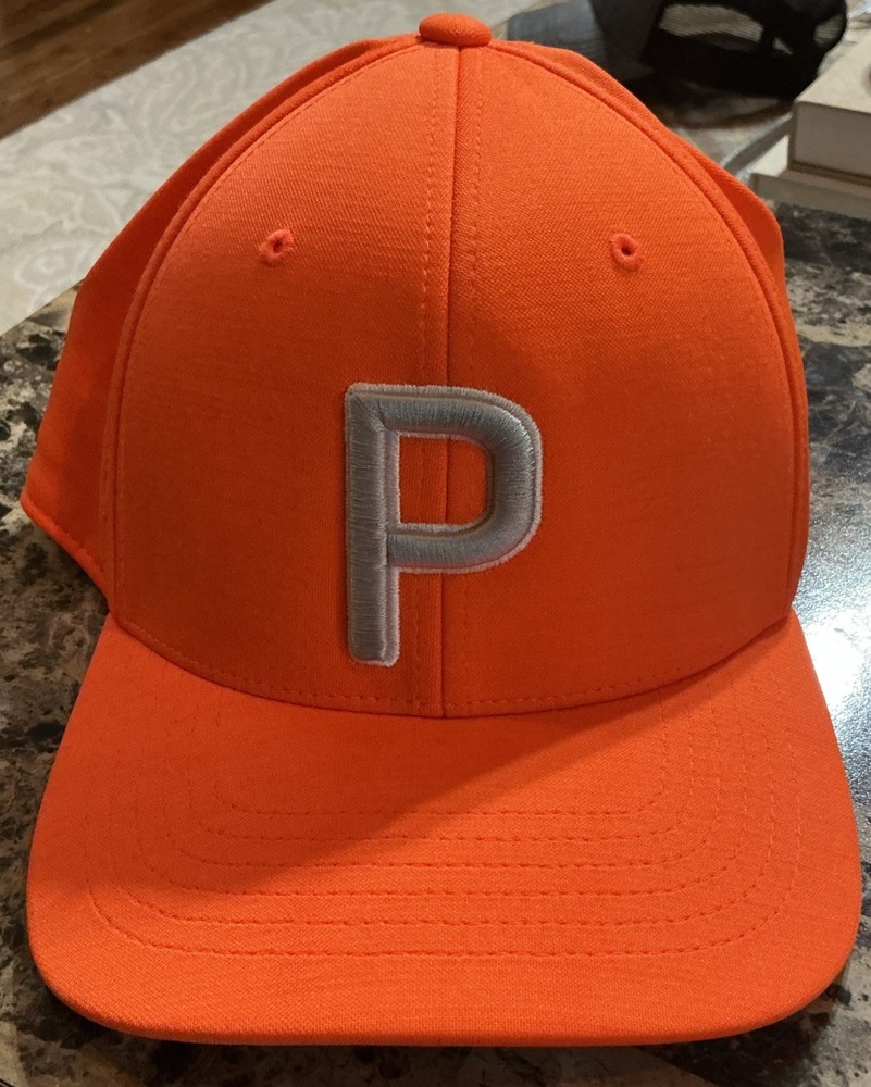 Puma Orange SnapBack 110 Style Hat New without Tag