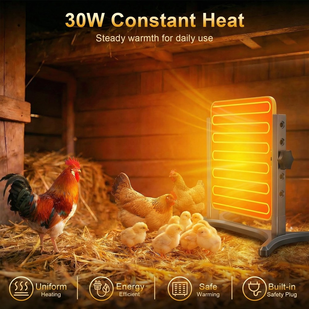 Smart Chick Brooder Plate - Energy Efficient Chick Heat Plate with Adjustable He