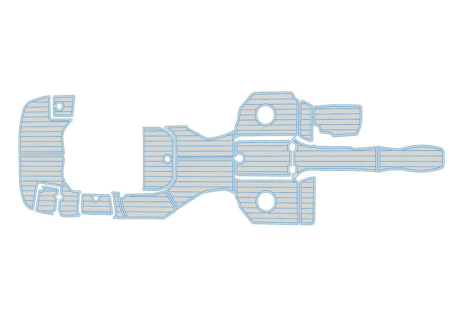 2012-2016 Monterey 264 FS BR Faux EVA teak Marine Floor