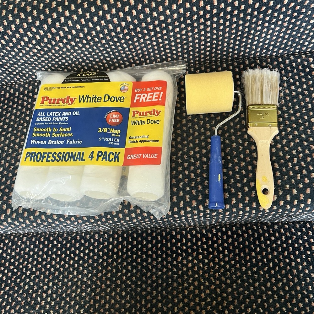 Painting Supplies Bundle 2” Brush | 5 Rollers | 10 Pans