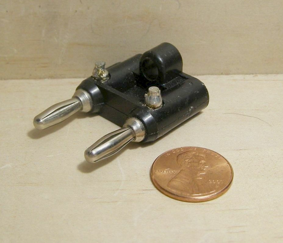 Pomona MDP-ST Double Banana Plug Stack Turret 1 Count Color Black