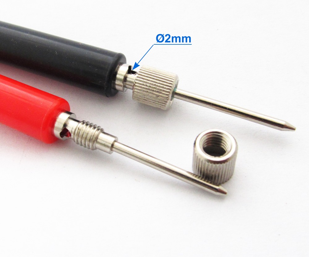 12pcs DIY Multimeter Test Probe without Cable Assemble & No Solder Long Handle