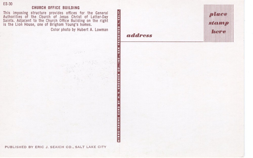 CHURCH OFFICE BUILDING, UT - PC3941