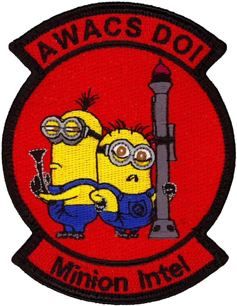USAF 968th EXPEDITIONARY AIRBORNE AIR CONTROL SQUADRON MINION INTEL PATCH