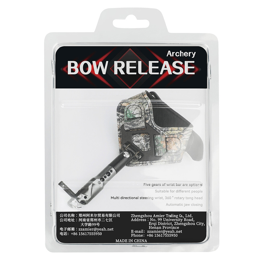 Wrist Release Aids Caliper Strap Trigger Adjustable Archery Compound Bow Hunting