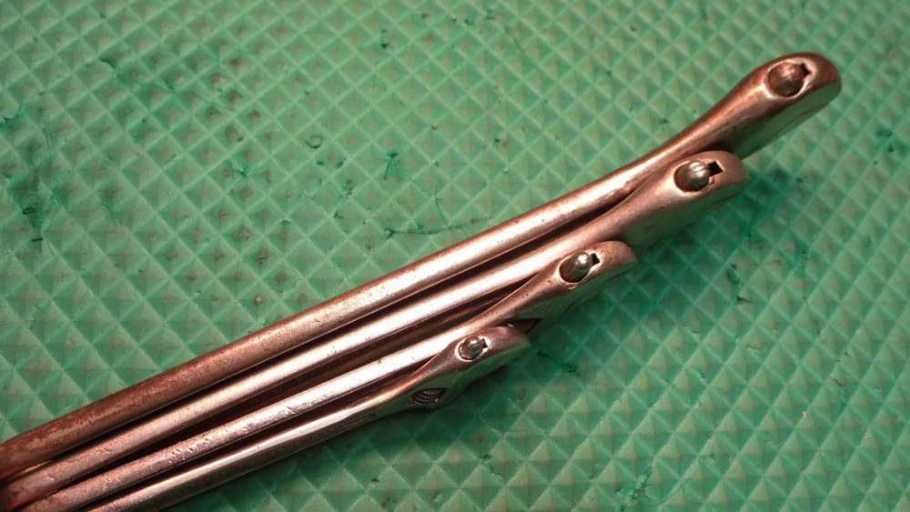 4 PCS. "DIAMALLOY" U.S.A. ADJUSTABLE END WRENCHES