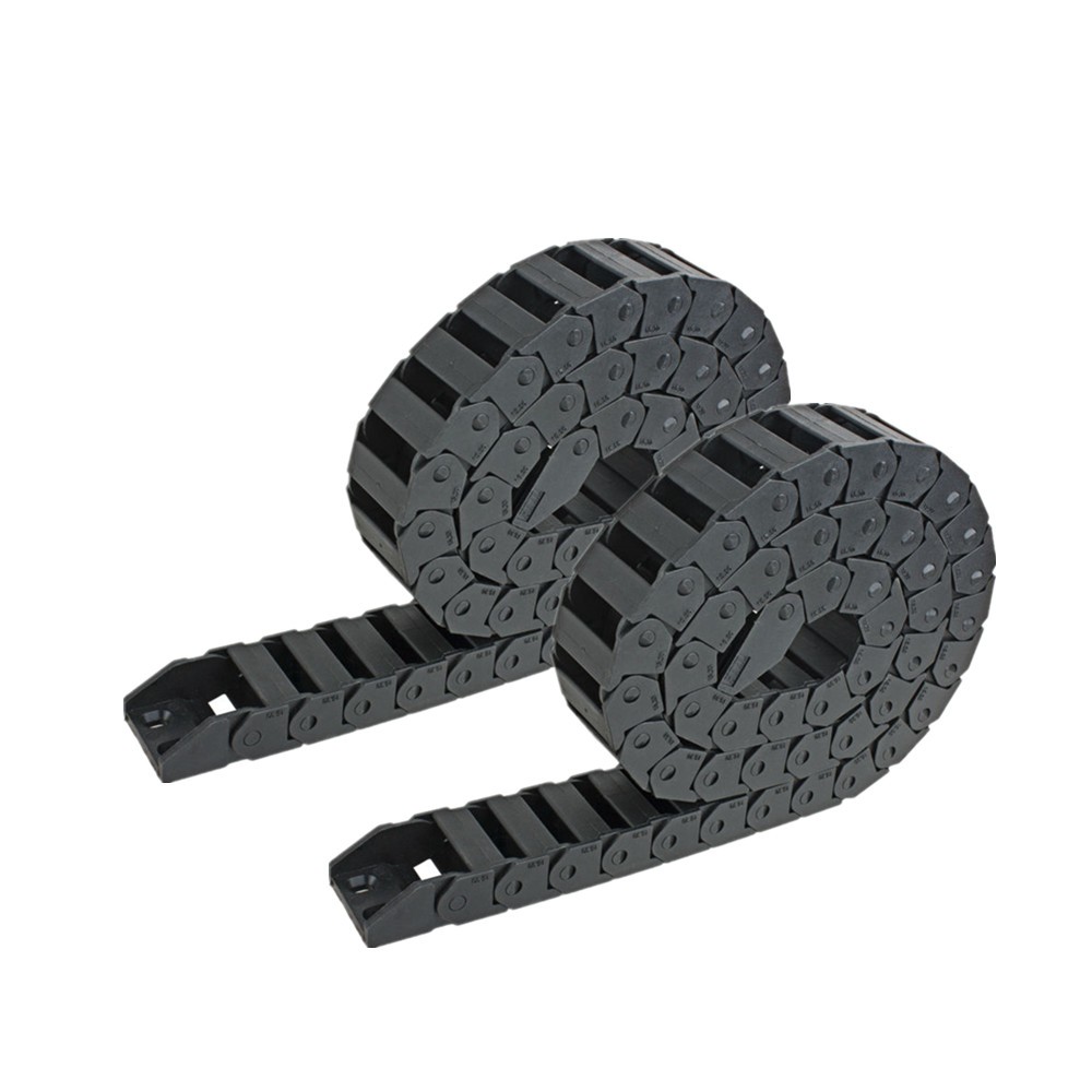 2X R28 15X30mm Black Cable Drag Chain Wire Carrier for CNC Router 3D Printer
