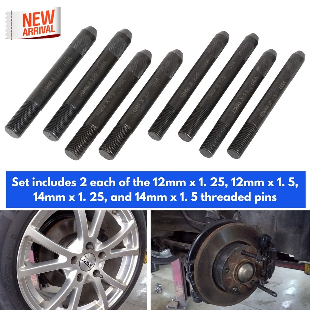 Wheel Stud Pilot Pin Set Wheel Hanger Alignment Pin Guide Tool for Changing Tire