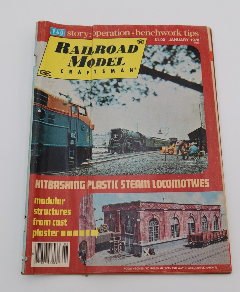 1978 Railroad Model Craftsman Magazines Full Complete Set 12 Issues Good Cond