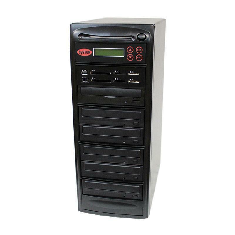 Systor Multi Media PLUS - Flash USB SD CF Backup to 5 CD DVD Disc Duplicator
