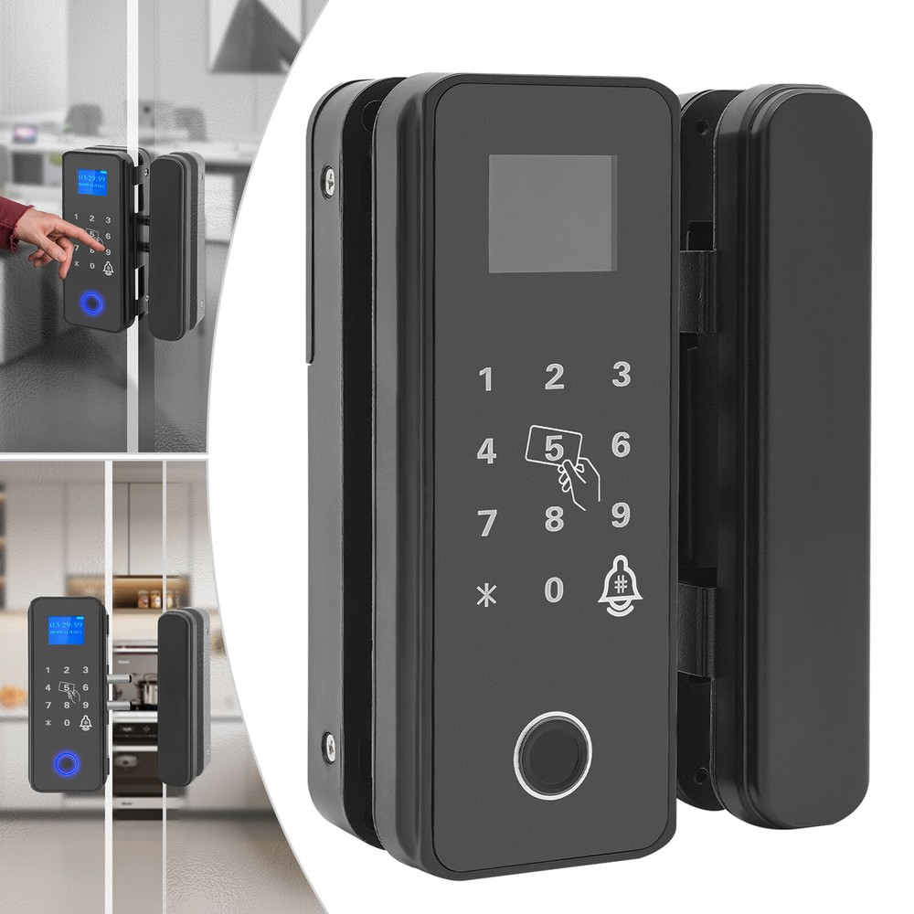 Door Mounted Smart Door Lock Fingerprint Door Lock Codes Lock USB Interface