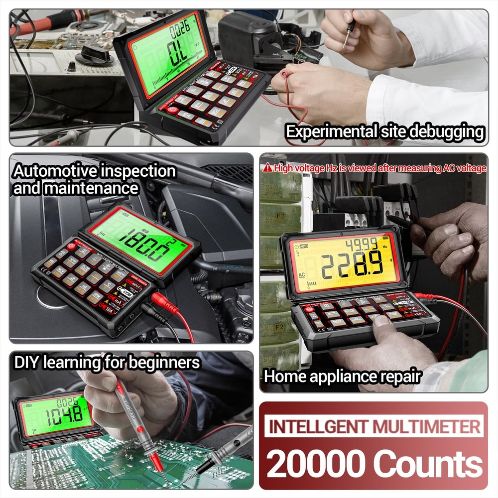 ANENG Multimeter,20000 Counts Digital Rechargeable Automotive Engine...