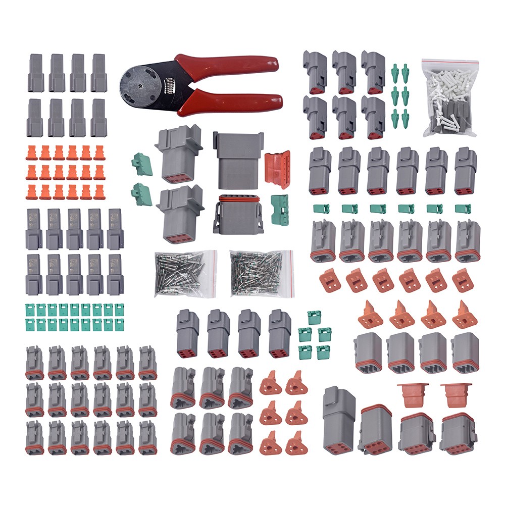 US Deutsch DT Connector Plug Kit 1750PCS With Crimp Tool Automotive #DT-KIT3-TR