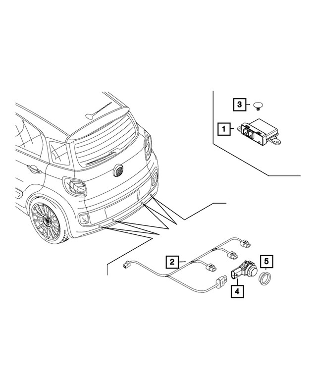 Genuine Mopar Park Assist Sensor 6EQ48TZZAA