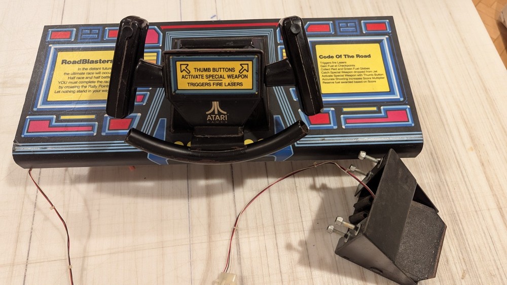 Atari Road Blasters System 1 Kit PCB Control Panel Pedal Marquee