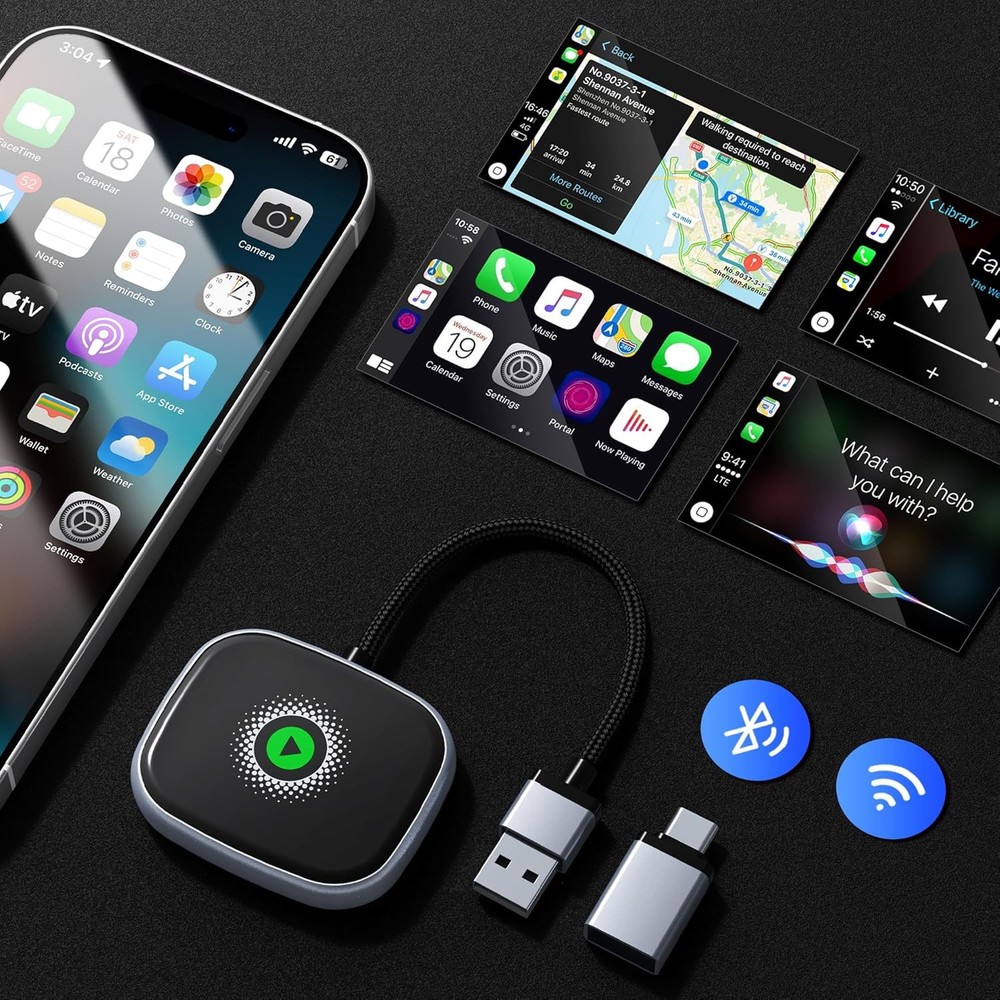 Wireless CarPlay Adapter USB Dongle For iPhone Apple Wireless Carplay Plug &Play