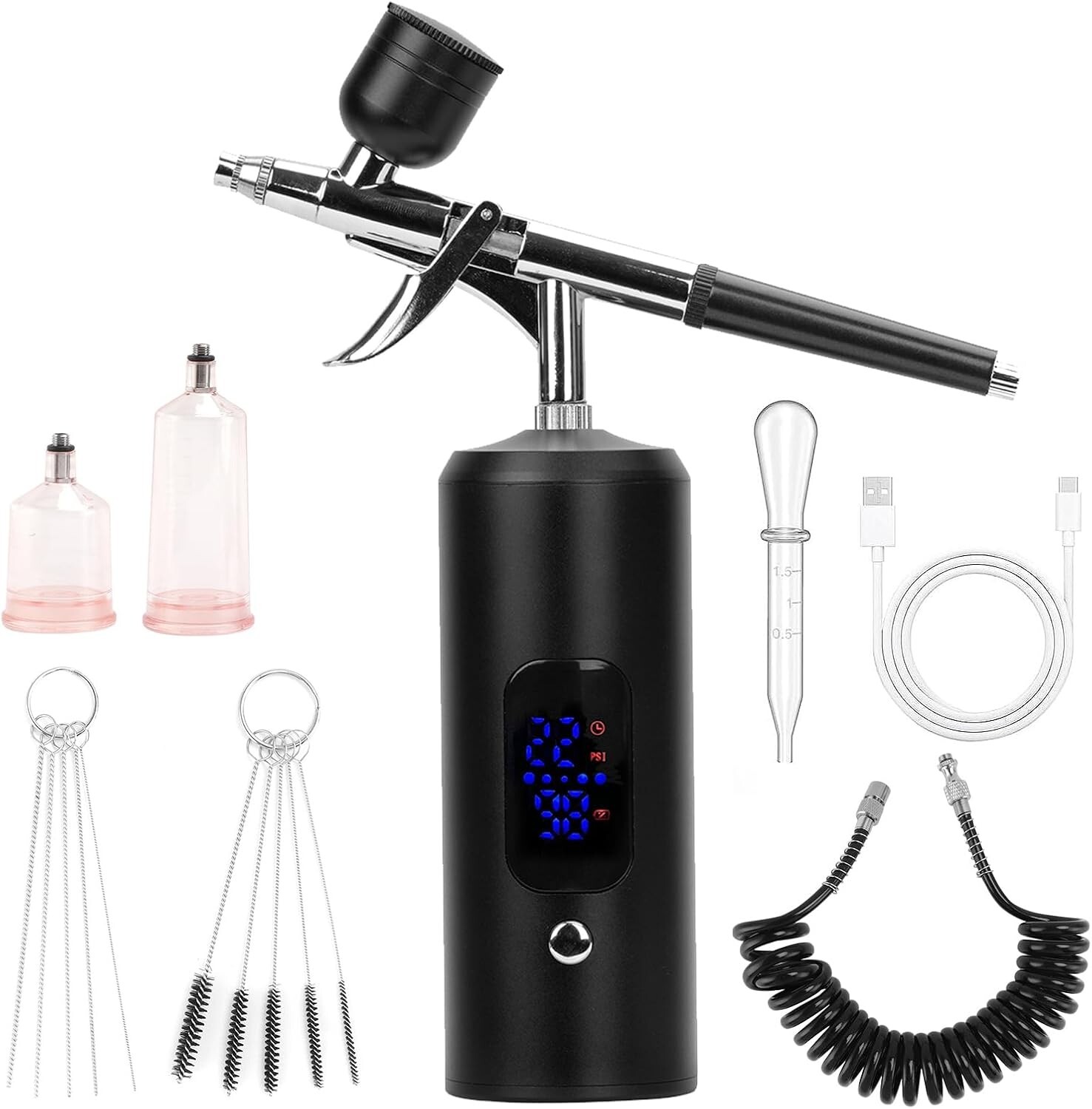 Portable Compressor Air Compressor Kit Cordless Paint Spray Gun Nail Art Tattoo