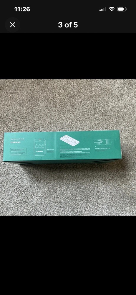 Lunderg Early Alert Bed Alarm System - Wireless Bed Sensor Pad & Pager