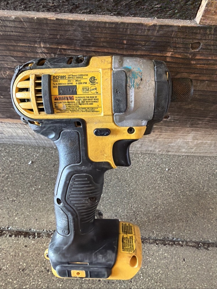 DeWalt DCF885 20V MAX Cordless Impact Driver 1/4” Tool Only
